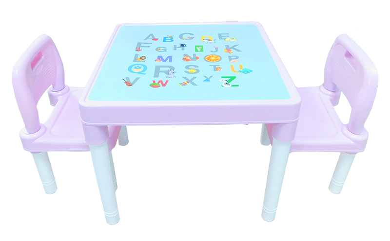 Set de mesa con sillas infantil (niña) - O3N1188